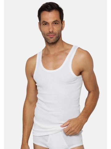Unterhemd / Tanktop Doppelripp in Weiß