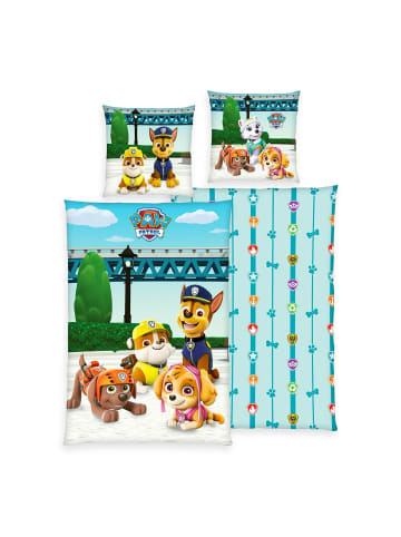 2 tlg. Renforcé Bettwäsche 135x200cm Paw Patrol in Bunt