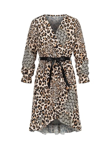 Day Dress in beige/black