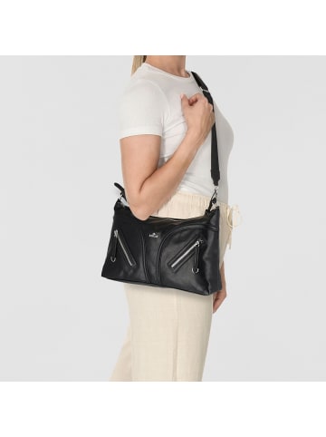 Schultertasche 38 cm black