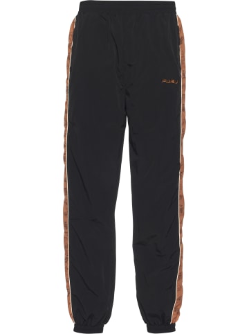 Trousers - Sweat in black/cognac/off white