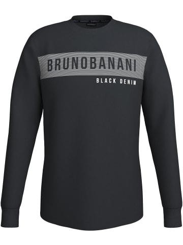Langarmshirt in schwarz