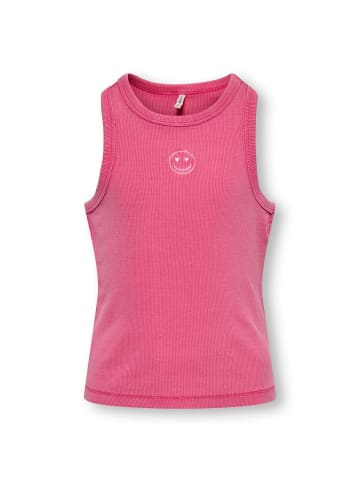 Besticktes Tanktop Smiley Kogjilly in magenta