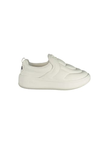 Weiß Schwarz Polyester Damen Sneaker