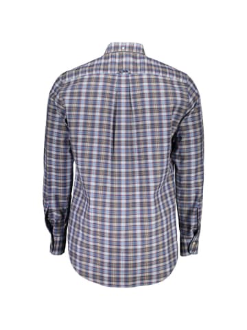Blau Baumwolle Herren Hemd