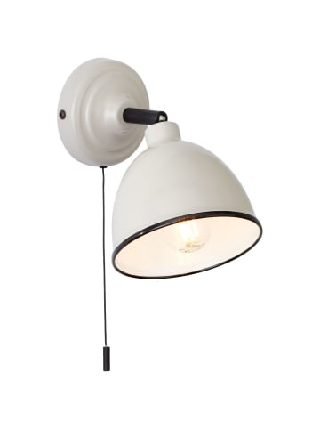 Telio Wandleuchte Zugschalter in grau/taupe