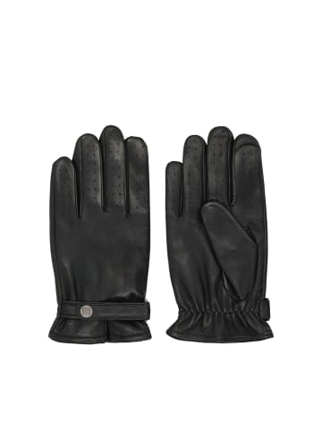 Handschuhe (Echt-Leder) in Schwarz
