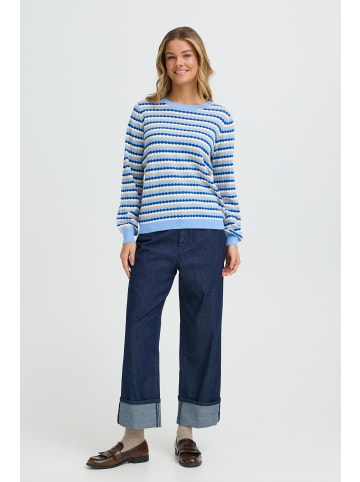 Langarm FRCAIA Regular fit in DELLA ROBIA BLUE STRIPE