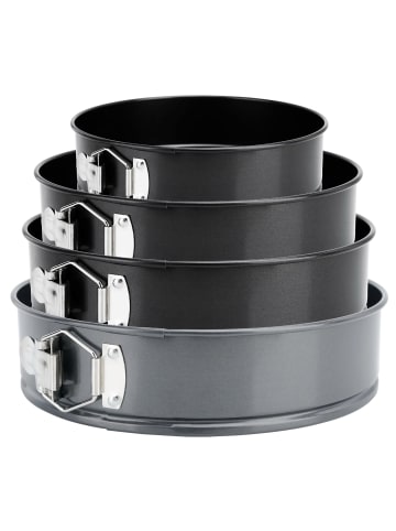 4-teiliges Springformen-Set in Grau
