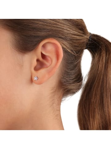 Ohrstecker Silber 925, rhodiniert in Rosa