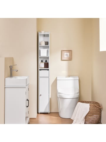 Badezimmerschrank in Reinweiß - (W) 17 x (H) 145 x (L) 20 cm
