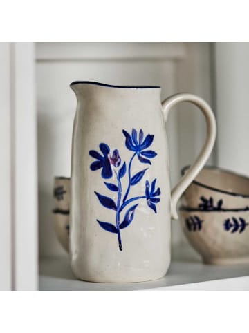 Krug EIMY mit blauen Blumen Ranken Kanne