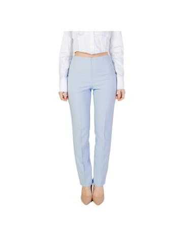 Blau Polyester Anzughose