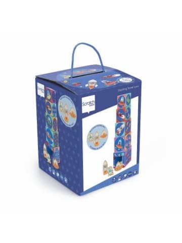 Spielzeug - SCRATCH - Stapelspiel Pyramide Weltraum