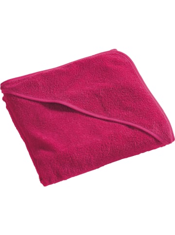 Frottier Kapuzenbadetuch in fuchsia