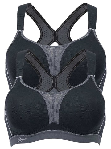 Sport BH X-Back dynamiX star in schwarz-anthrazit schwarz-anthrazit