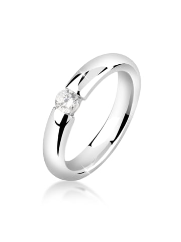 Ring 925 Sterling Silber Verlobungsring in Silber