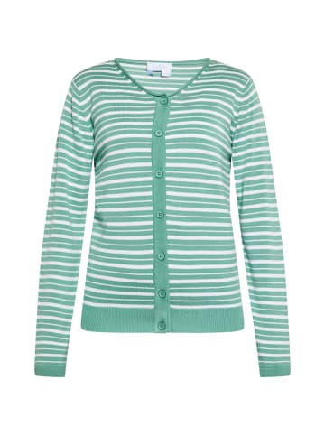 Damen Cardigan in HELLGRÜN WEISS