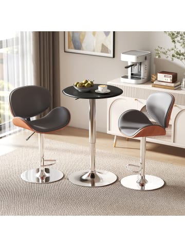 Bartisch in Schwarz 63L x 63B x 93H cm