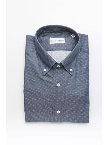Blau Baumwolle Herren Hemd