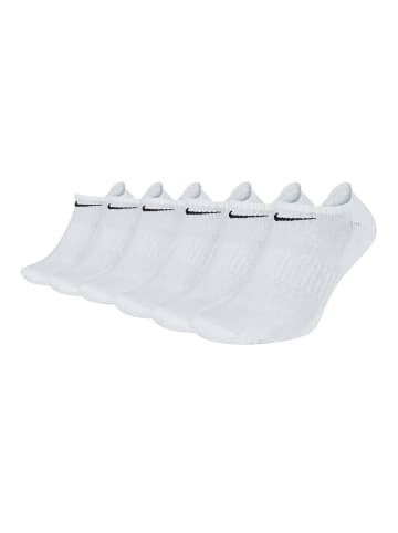 6er-PackSockenNike Everyday Cushioned No-Show 6PinWhite