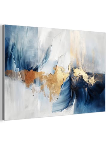 Metallbild Abstrakt gold