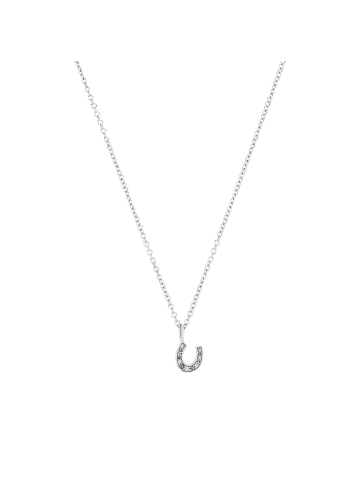 Kette mit Anhänger Silber 925, rhodiniert in silber