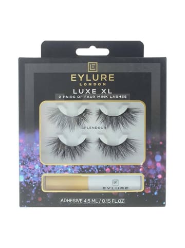 Künstliche Wimpern mit Kleber Luxe XL - 2 Paare