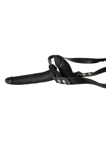 Vibrator Double Strap On in schwarz