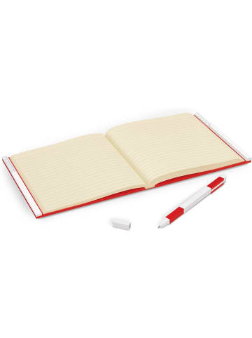 IQ LEGO Stationary Locking Notebook - Schreibwaren in Rot