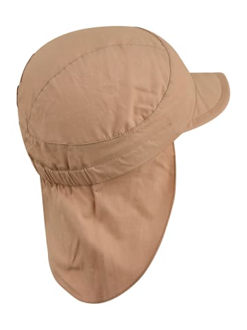 Schirmmütze mit Nackenschutz Basic in taupe
