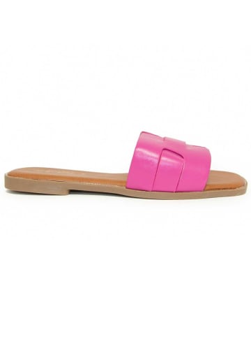Sandalen gepolsterte flache Sandale in Rosa
