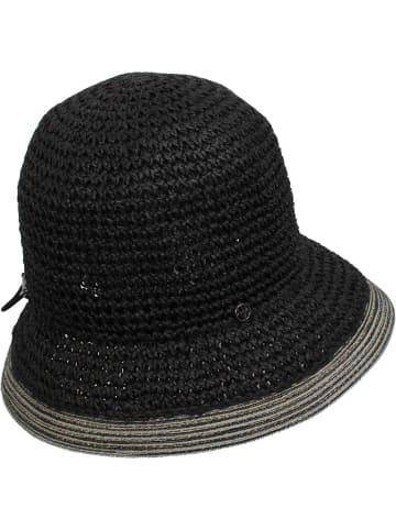 Strohhut in schwarz