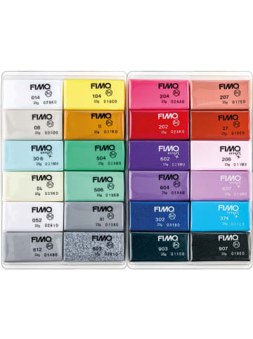 Modelliermasse Fimo effect farbig sortiert 24x 25g