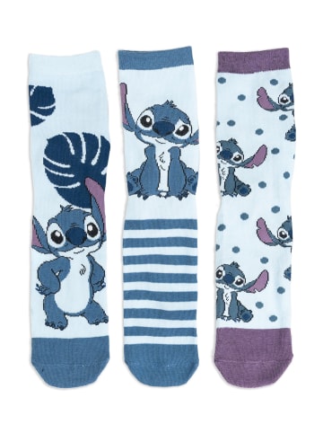 5er Pack Disney Lilo & Stitch Socken Sneaker Strümpfe in Mehrfarbig