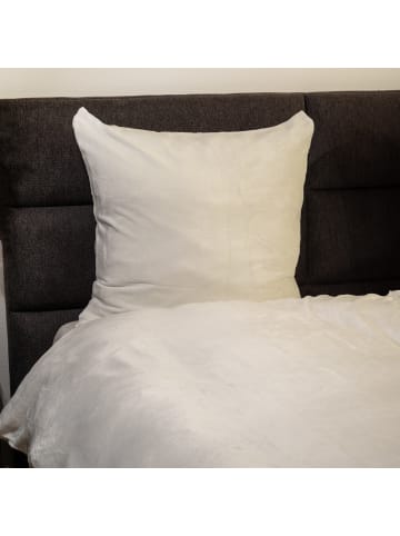 Casa Colori Teddy-Flausch Bettwäsche - uni  in offwhite