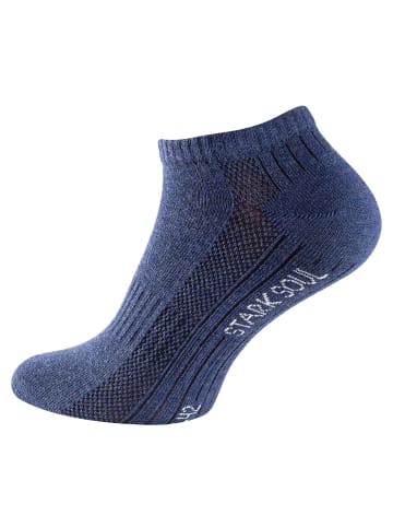 Sneaker Socken 6 Paar Unisex in blautöne-mix