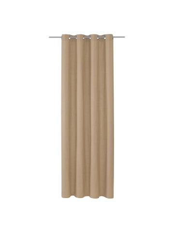 Blickdichter Ösenvorhang DOVE in Beige
