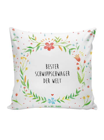 Kissen Schwippschwager mit Spruch in Weiß