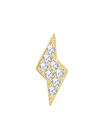 Piercing Blitz aus Sterling Silber mit Zirkonia in gelbgold