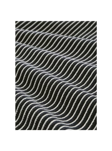Polo in navy offwhite stripe