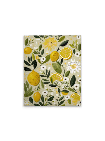 Leinwandbild Canvas Lemons Light  Beige