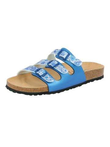 Pantolette "Bioline Flower" in Blau