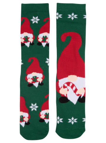 2er Pack Wichtel Winter Socken Weihnachtssocken Sneaker Söckchen in grün
