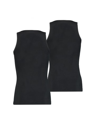 Unterhemd 2er Pack in Schwarz