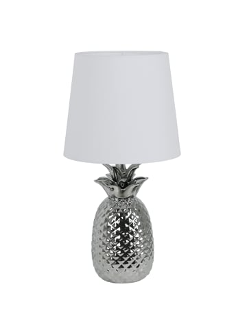 Tischleuchte "Ananas" in chrome - (L)23 cm x (B)23 cm x (H)45 cm