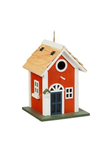 Deko Vogelhaus in Bunt - (B)18,5 x (H)25 x (T)18,5 cm