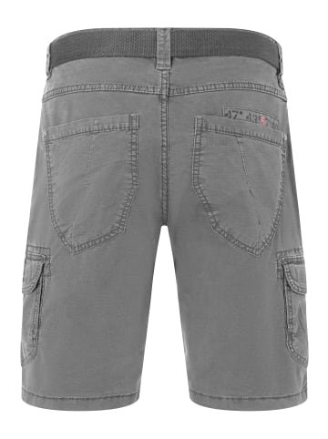 Shorts Kurze Cargo Hose Regular Mid Waist Pants in Grau