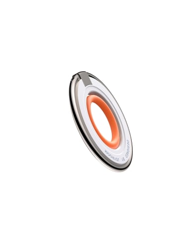 magnetischer Telefonhalter - Ringhalter in Weiß-Orange