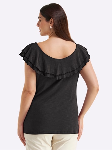 Halbarmshirt in schwarz